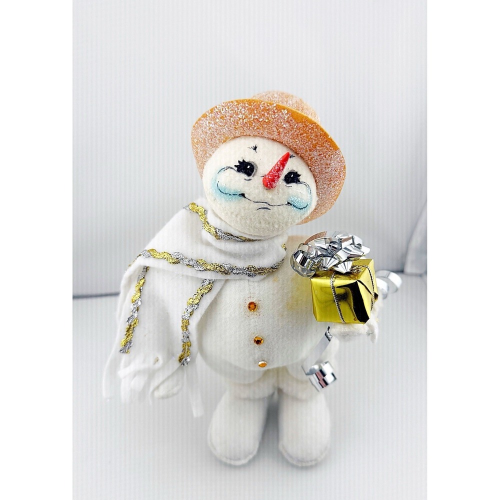 Annalee Vintage 2005 Frosted Snowman Doll 9".